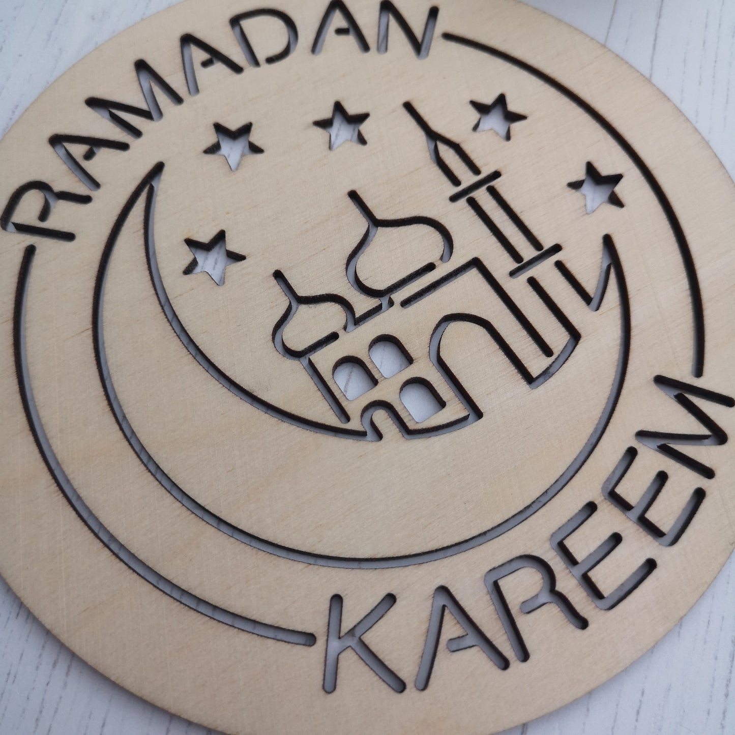 Ramadan Kareem - Wooden Hanging Plaque