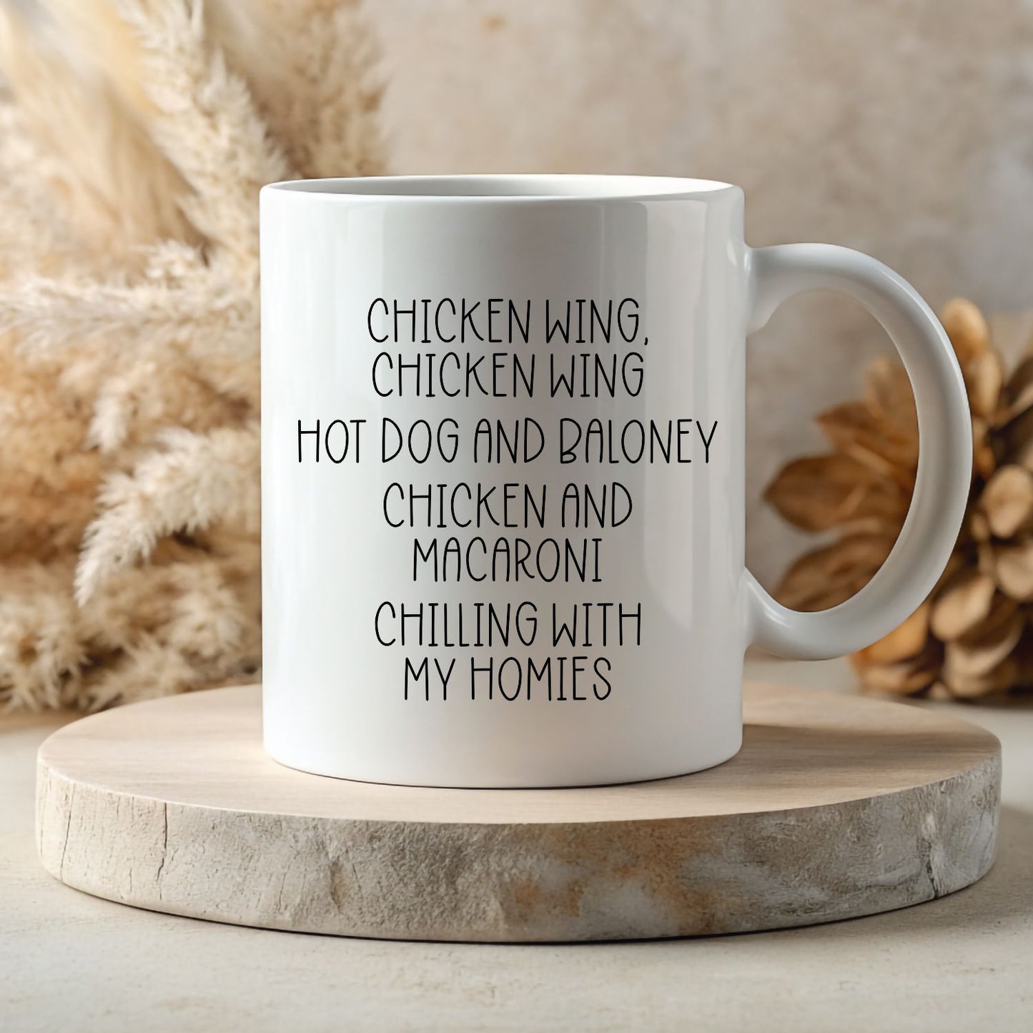 11oz White Mug - Chicken Wing Chicken Wing Song